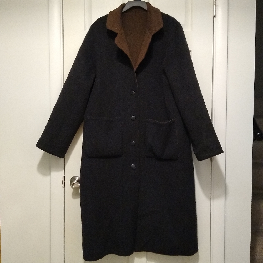 Reversible Wool Coat - Picture 5 of 6